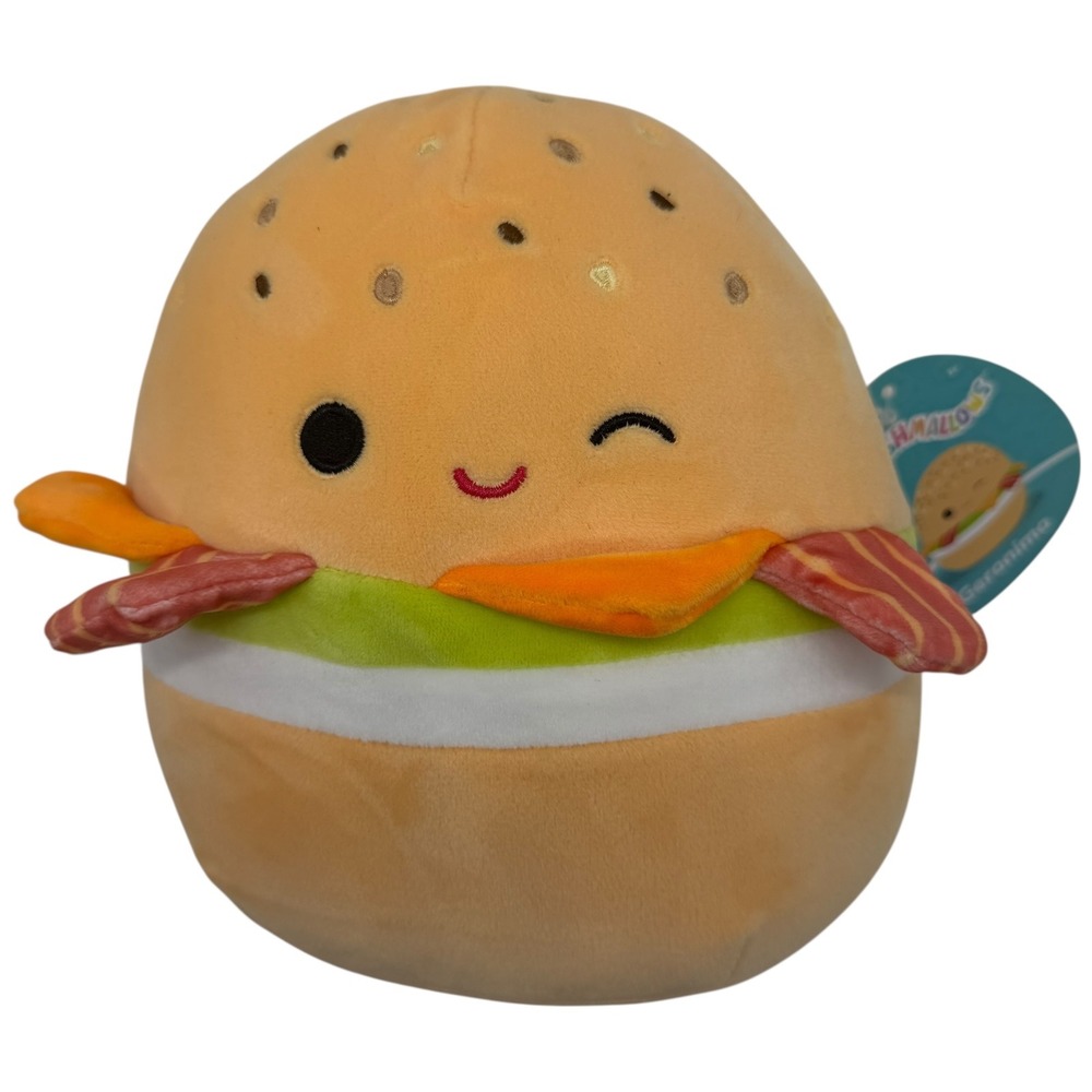 Squishmallows Geronimo Burger‎ Plush Stuffed Animal Toy With Tags Cute
